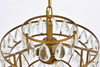 Elegant Lighting 1102D14BR Mila 14 inch pendant in brass