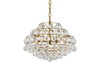 Elegant Lighting 1106D18BR Savannah 18 inch pendant in brass