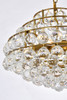 Elegant Lighting 1106D18BR Savannah 18 inch pendant in brass