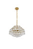 Elegant Lighting 1106D18BR Savannah 18 inch pendant in brass