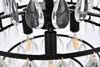 Elegant Lighting 1102D16BK Mila 16 inch pendant in black