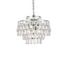 Elegant Lighting 1102D16C Mila 16 inch pendant in chrome