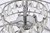 Elegant Lighting 1102D20C Mila 20 inch pendant in chrome