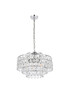 Elegant Lighting 1102D20C Mila 20 inch pendant in chrome