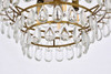 Elegant Lighting 1102D18BR Mila 18 inch pendant in brass
