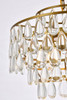 Elegant Lighting 1102D18BR Mila 18 inch pendant in brass
