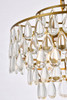 Elegant Lighting 1102D18BR Mila 18 inch pendant in brass