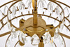 Elegant Lighting 1102D18BR Mila 18 inch pendant in brass