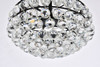 Elegant Lighting 1106D16BK Savannah 16 inch pendant in black