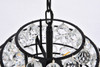 Elegant Lighting 1106D16BK Savannah 16 inch pendant in black