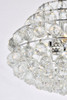 Elegant Lighting 1106D16C Savannah 16 inch pendant in chrome