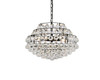 Elegant Lighting 1106D20BK Savannah 20 inch pendant in black