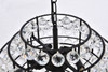 Elegant Lighting 1106D20BK Savannah 20 inch pendant in black