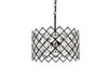 Elegant Lighting 1111D16BK Lyla 16 inch pendant in black