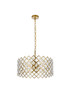 Elegant Lighting 1111D21BR Lyla 21 inch pendant in brass