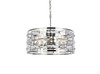 Elegant Lighting 1108D19C Kennedy 18.5 inch pendant in chrome Elegant Lighting 1108D19C Kennedy 18.5 inch pendant in chrome