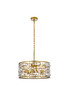 Elegant Lighting 1108D19BR Kennedy 18.5 inch pendant in brass