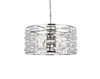 Elegant Lighting 1108D24C Kennedy 24 inch pendant in chrome