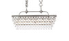 Elegant Lighting 1219G32AS Nordic 32 inch rectangle pendant in antique silver