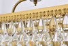 Elegant Lighting 1219G40BR Nordic 40 inch rectangle pendant in brass