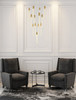 Elegant Lighting 2066G26SG Weston 13 lights pendant in satin gold