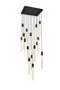 Elegant Lighting 2066G30BK Weston 16 lights pendant in black