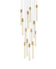 Elegant Lighting 2067G30SG Weston 13 lights pendant in satin gold