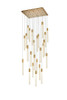 Elegant Lighting 2066G36SG Weston 25 lights pendant in satin gold