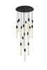 Elegant Lighting 2067G36BK Weston 16 lights pendant in black