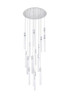 Elegant Lighting 2067G36C Weston 16 lights pendant in chrome