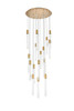 Elegant Lighting 2067G36SG Weston 16 lights pendant in satin gold