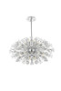 Elegant Lighting 2500D36C Vera 36 inch crystal starburst oval pendant in chrome