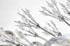 Elegant Lighting 2500D42C Vera 42 inch crystal starburst oval pendant in chrome