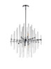 Elegant Lighting 2502D23C Sienna 23 inch crystal rod pendant in chrome