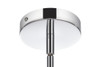 Elegant Lighting 2502D23C Sienna 23 inch crystal rod pendant in chrome