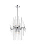 Elegant Lighting 2502D17C Sienna 17 inch crystal rod pendant in chrome