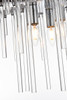 Elegant Lighting 2502D17C Sienna 17 inch crystal rod pendant in chrome