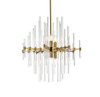 Elegant Lighting 2502D23SG Sienna 23 inch crystal rod pendant in gold