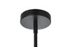 Elegant Lighting 2502D27BK Sienna 27 inch crystal rod pendant in black