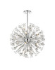 Elegant Lighting 2500D32C Vera 32 inch crystal starburst round pendant in chrome