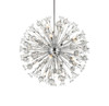 Elegant Lighting 2500D32C Vera 32 inch crystal starburst round pendant in chrome