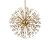 Elegant Lighting 2500D32SG Vera 32 inch crystal starburst round pendant in gold