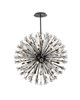 Elegant Lighting 2500D44BK Vera 44 inch crystal starburst round pendant in black