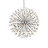 Elegant Lighting 2500D44C Vera 44 inch crystal starburst round pendant in chrome