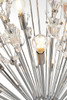 Elegant Lighting 2500D44C Vera 44 inch crystal starburst round pendant in chrome