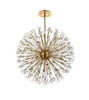 Elegant Lighting 2500D44SG Vera 44 inch crystal starburst round pendant in gold