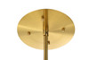 Elegant Lighting 2500D44SG Vera 44 inch crystal starburst round pendant in gold