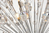 Elegant Lighting 2500D50C Vera 50 inch crystal starburst round pendant in chrome