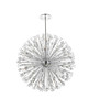 Elegant Lighting 2500D50C Vera 50 inch crystal starburst round pendant in chrome