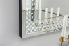 Elegant Decor MRE93272 Raiden 32 x 72 inch led crystal mirror